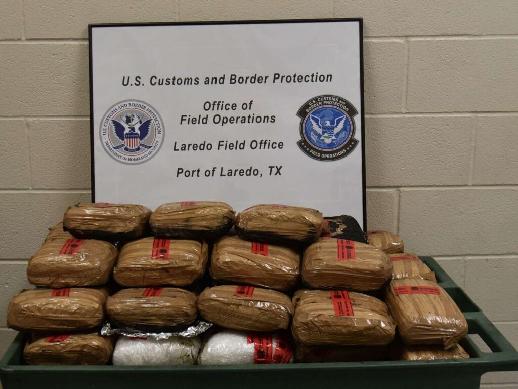 meth found in leather bag shippment