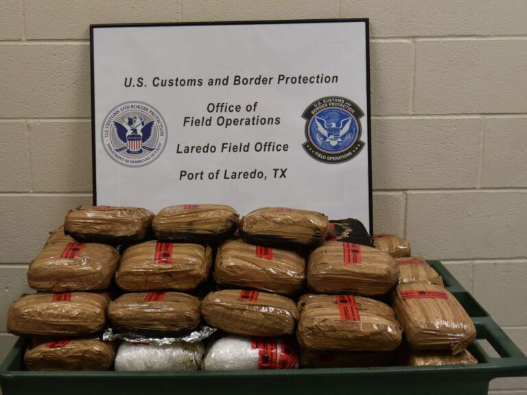 meth found in leather bag shippment