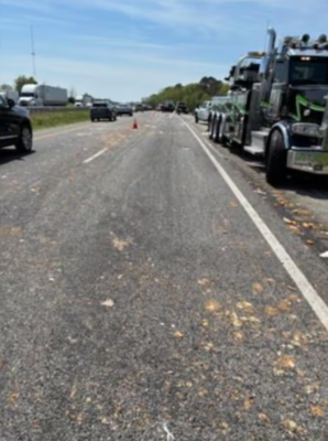spicy chicken wings scattered