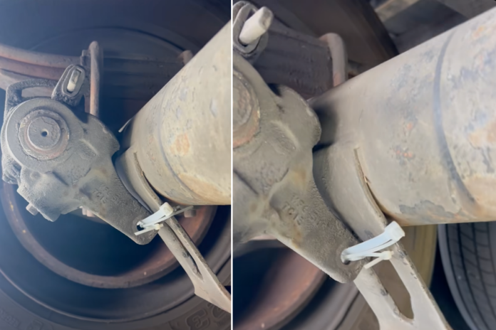 Zip Ties Used in Place of Brake Components