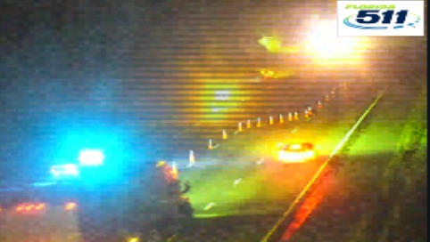 driver died after his tractor-trailer struck metal debris