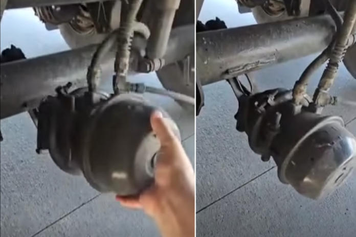 Officers Find Broken Brake Mount