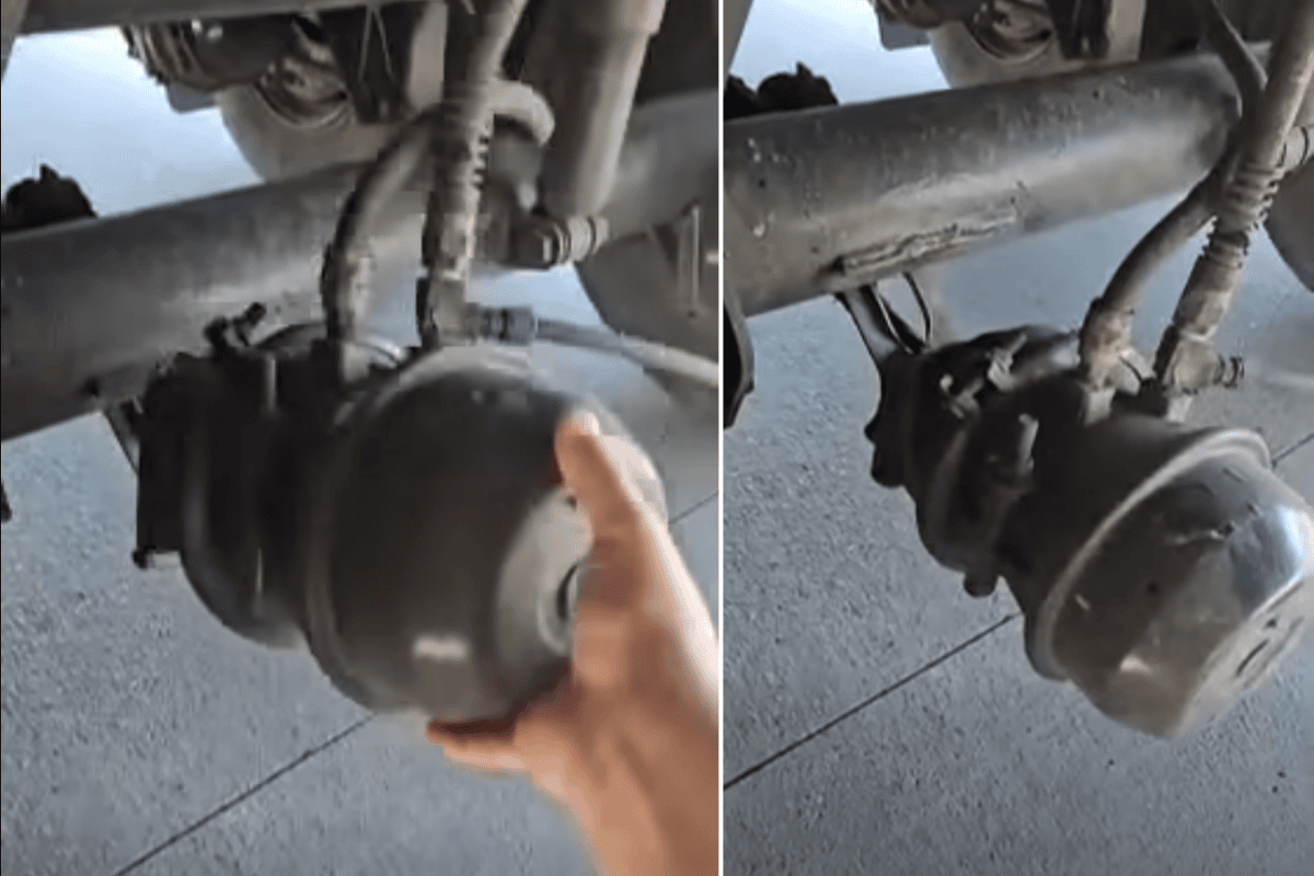 Officers Find Broken Brake Mount