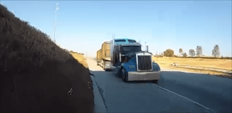 CHP Motor Officer Nearly Struck by Distracted Semi Driver in Bakersfield — CHP Warns “5 Seconds of Distraction Is Like Driving a Football Field Blind”