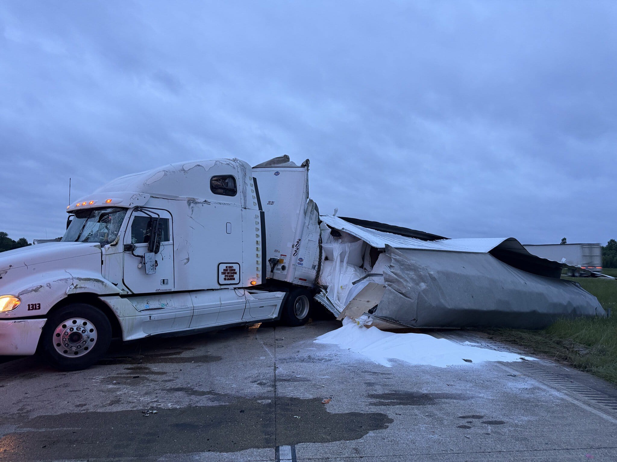crash involving an 18-wheeler